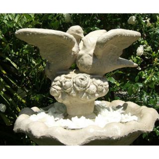 Vintage Lovebirds Garden Statue   7201 A