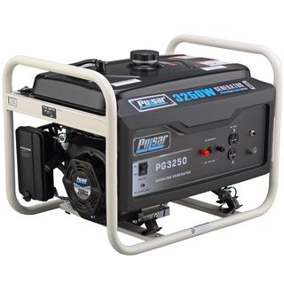 Pulsar Products 3,250 watt Gasoline Powered Portable Generator (Black/whiteStyle: GasolineSafety: Do not use indoorsOutput: 3250 wattsEPA/CARB approved: EPA ApprovedWatts: 3,250w Peak/2500w RatedPackage contents: Generator, 12v connectorUses: Home applian