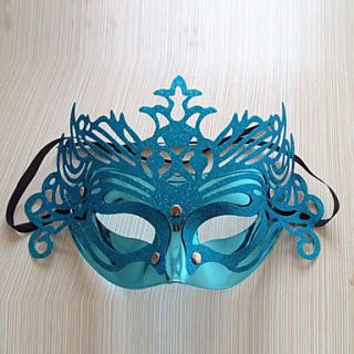 Venice Queen Glitter Blue Womens Carnival Masquerade Party Mask