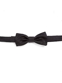 BOSS HUGO BOSS Solid Silk Bow Tie   Black