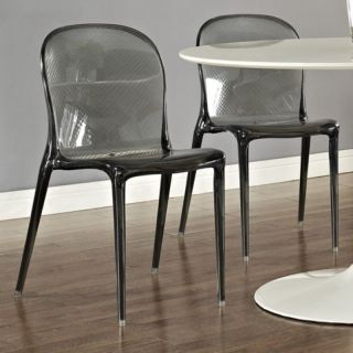 Modway Scape Acrylic Dining Side Chair   Black Black   EEI 789 BLK