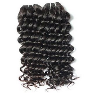 Popular Malaysian Deep Wave Weft 100% Remy Human Hair Mixed Lengths 14 1618