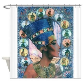 CafePress Queen of Egypt Nefertiti Shower Curtain Free Shipping! Use code FREECART at Checkout!