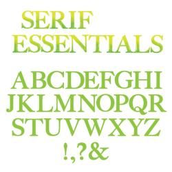 Sizzix Bigz Alphabet Set 7 Dies : Serif Essentials