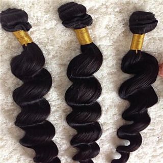 Mixed Lengths 18 20 22 Inches Indian Loose Wave Weft 100% Virgin Remy Human Hair Extensions