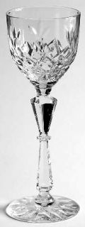 Rock Sharpe Piccadilly Cordial Glass   Stem #1010, Cut Criss Cross On Bowl