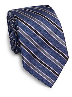 Silk Alternating Striped Tie