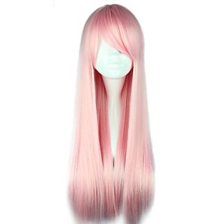 Harajuku Style High quality Cosplay Wig Lolita Long Straight Wig Side Bang
