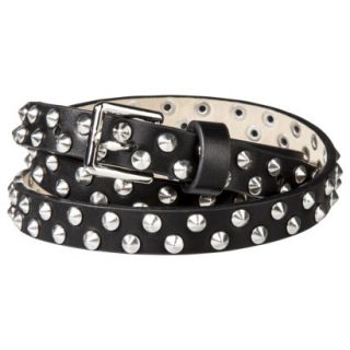 MOSSIMO SUPPLY CO. Black Double Stud Belt   S