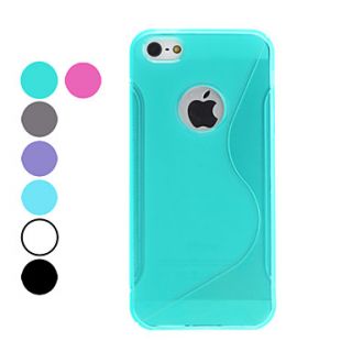 S Shape Soft TPU Case for iPhone 5/5S (Assorted Colors)