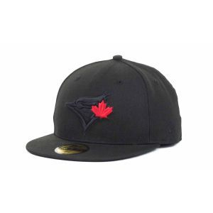 Toronto Blue Jays New Era MLB Black on Black Fashion 59FIFTY Cap