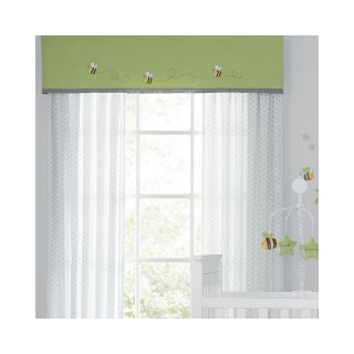 WENDY BELLISSIMO Wendy Bellissimo Honey Bee Curtain Panel, White/Grey