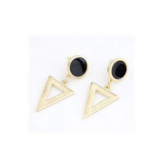 Fashion Alloy Triangle Stud Earrings