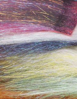 Ice Dub Minnow Back Shimmer Fringe, Chartreuse