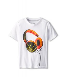 adidas Kids Phones Tee Boys T Shirt (White)