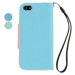 Pu Leather Texture Full Body Case with Belt Buckle For iPhone 5