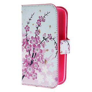 Mini Elegant Flower Pattern PU Leather Case with Magnetic Snap and Card Slot for Samsung Galaxy Grand DUOS I9082