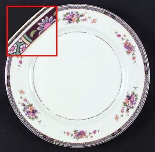 Heinrich   H&C 11044 Dinner Plate, Fine China Dinnerware   Floral Sprays On Crea