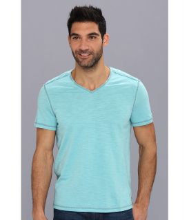 Calvin Klein Jeans S/S Modern Slub Solid V Neck Mens T Shirt (Blue)