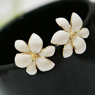 Fabulous Korean small jewelry wholesale beautiful flower crystal earrings crystal earrings six E24