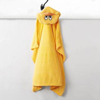 Supersoft Yellow Animal Baby Blanket with Hood