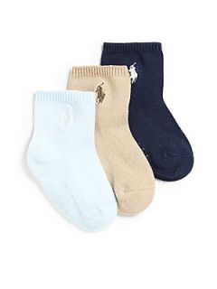 Ralph Lauren Infants Crew Socks/3 Pack   Assorted