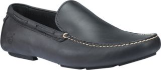 Mens Timberland Heritage Driver Venetian   Black Smooth Driving Shoes