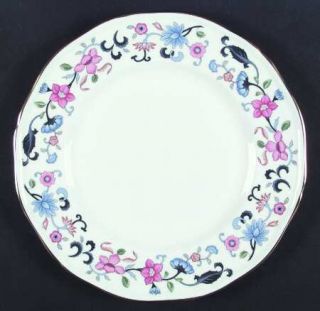 Wedgwood Bainbridge Dinner Plate, Fine China Dinnerware   Bone, Floral Border, S