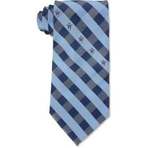 Tennessee Titans Eagles Wings Polyester Checked Tie