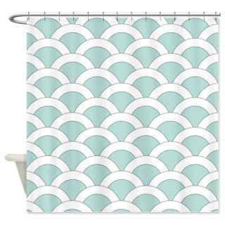 CafePress Light Teal Scalloped Shells Shower Curtain Free Shipping! Use code FREECART at Checkout!