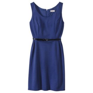 Merona Womens Ponte Sleeveless Fit and Flare Dress   Waterloo Blue   XS