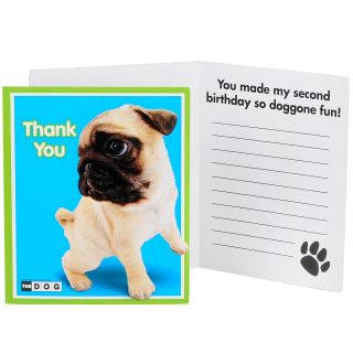 THE DOG 2nd Birthday Thank You Notes