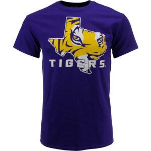LSU Tigers Blue 84 NCAA State Fill TX Tiger T Shirt