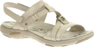 Womens Merrell Swivel Leather   White Sandals