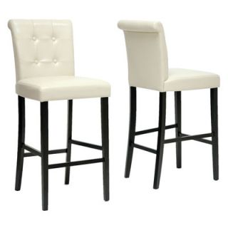 Wholesale Interiors Baxton Studio Torrington Bar Stool Set of 2 CH2 Color: Cream