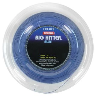 Tourna Big Hitter Blue 16G Reel Tennis String  Blue