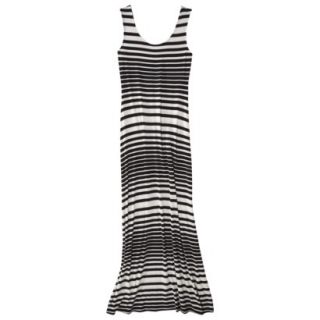 Merona Womens Knit Maxi Tank Dress   Black Stripe   XS(1)