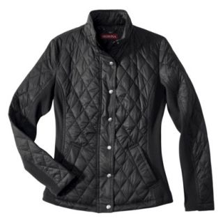 Merona Womens Quilted Puffer Jacket  Black L