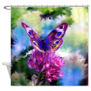  Colorful Abstract Butterfly Shower Curtain  Use code FREECART at Checkout