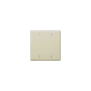 Leviton 86025 Electrical Wall Plate, Blank, 2Gang Ivory