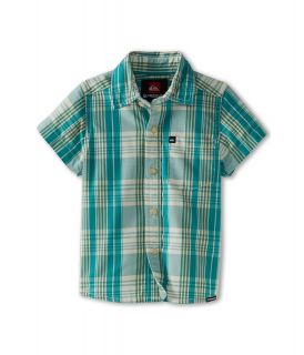 Quiksilver Kids Tidal S/S Button Up Boys Short Sleeve Button Up (Blue)
