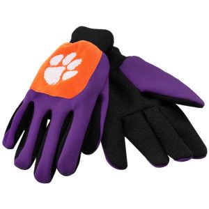 Clemson Tigers Forever Collectibles Color Block Utility Gloves