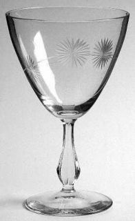 Bryce 6a 1 Water Goblet   Stem 6a,Gray Cut    Floral Design