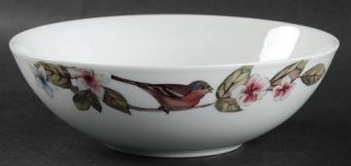 Mikasa Birdcage Soup/Cereal Bowl, Fine China Dinnerware   Floral,Birds,Birdcage,