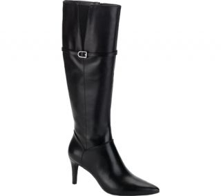Womens Rockport Lendra Tall Boot   Black Full Grain Leather Boots