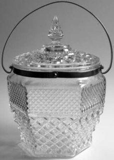 Anchor Hocking Wexford Ice Bucket & Lid w/Handle   Clear, Ruby Or Amber, Criss C