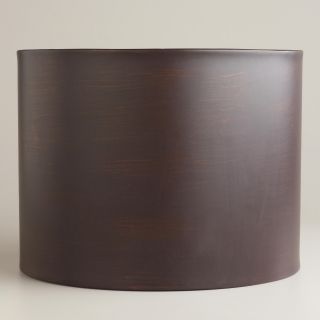 Bronze Metal Drum Table Lamp Shade   World Market