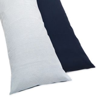 Sweet Jojo Designs Come Sail Away Full Length Double Zippered Body Pillow Case Cover (Blue/ white/ navyThread count: 200Materials: 100 percent cottonZipper closures on both sides for easy useCare instructions: Machine washableDimensions: 20 inches wide x 
