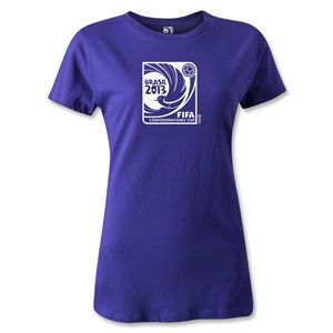 FIFA Confederations Cup 2013 Womens Emblem T Shirt (Purple)