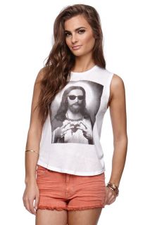 Womens Riot Society Tee   Riot Society Jesus Deuces Muscle T Shirt